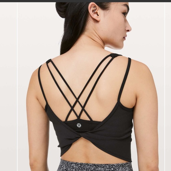 lululemon athletica Tops - Lululemon Black Daily Lineup Tank